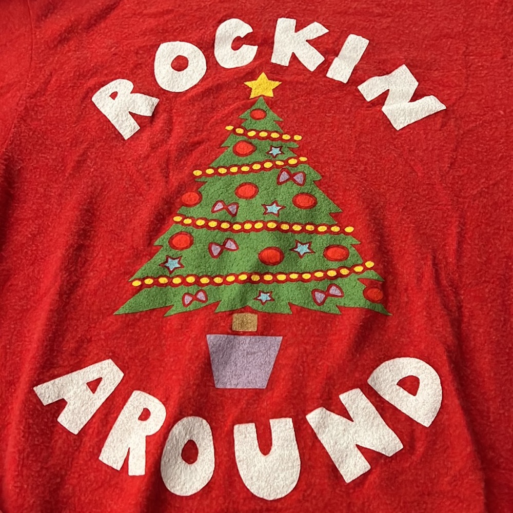 Wildfox “Rockin Around the Christmas Tree” top, size L EUC! - Picture 3 of 4